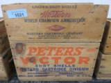 Peters & Western Wooden Ammo Crates