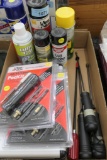 lot of Gun Cleaning Oil & Cleaning Rods