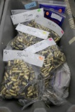Tote of packaged & clean Pistol Brass