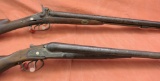 Pair of Antique Dbl Bbl Shotguns