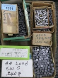 Large flat of Lead & Cast Reloading Bullets