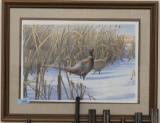 Moss framed Pheasant Print