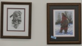 Pair of smaller Mountain Man framed Prints