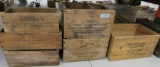 6 Older Wooden Ammo Crates