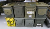 lot of 8 50 cal Metal Ammo Cans
