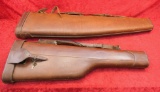 Pair of Leather Take Down Gun Cases
