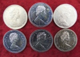 5 Canadian $1 Silver Coins