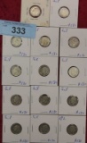 lot of 14 Silver Roosevelt Dimes