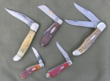lot of 5 CASE Pocket Knives