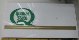 Metal 1 sided Quaker State Sign