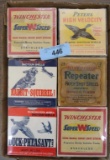 6 full wrapped Vintage 12 ga Ammo Boxes