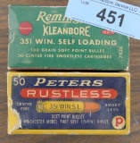 100 rds of Vintage wrapped 351 Winchester SLR Ammo
