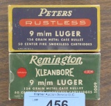 100 rds of Vintage 9mm Peters & Remington Ammo