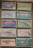 10 Vintage full wrapped Revolver Ammo boxes
