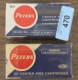 Vintage Full Peters 444 Marlin & 38 Spc Ammo Boxes