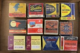 12 Vintage full wrapped 410 ga Ammo Boxes