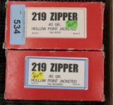 100 rds of 219 Zipper Ammo
