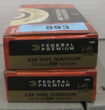 40 rds of Federal 338 WIN Mag Ammo