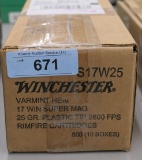 Case(500 rds) Winchester 17 Super Mag Ammo