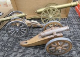 3 Small Decorative Cannons