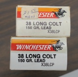 100 rds of 38 Long Colt Ammo