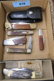6 various KA-BAR Pocket Knives