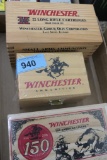 3 Wooden Winchester Collectible Ammo Boxes