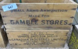 Gambles & Canadian Industries Wood Ammo Crates