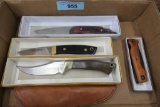 4 New Pocket & Hunting Knives