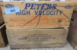Peters & Remington 410 Wooden Ammo Crates