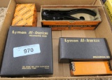 Box of older Lyman Reloading Tools