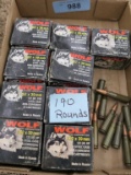 190 rds of 7.62x39 Wolf Ammo