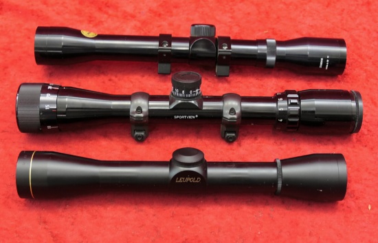 lot of 3 Rifle Scopes