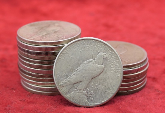 20 1922 Silver Peace Dollars