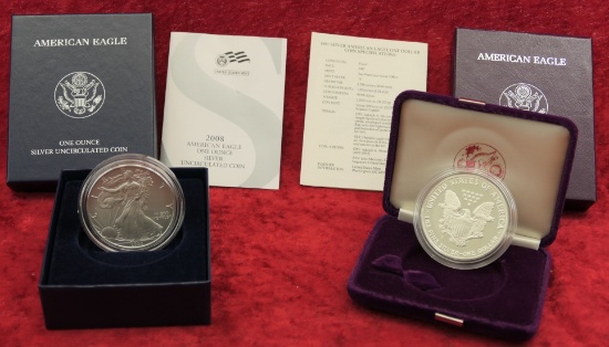 1987 & 2008 Silver Proof Coins