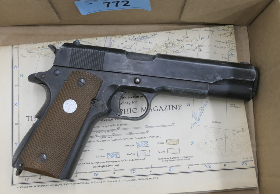 MGC 1911 A1 Cap Firing Pistol w/cap rounds | Proxibid