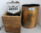 Vintage Ammo Crates & DU Trash Can lot