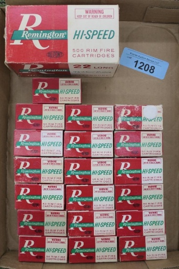 approx. 1,450 rds Remington 22 High Speed ammo