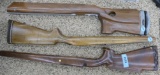 lot of 3 Wooden Rifle Stocks