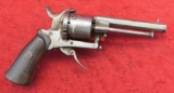 Antique Pin Fire 25 cal Revolver