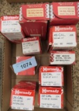 box lot of partial Hornady Reloading