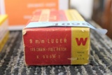 box of Vintage 9mm Luger ammo