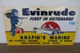 Metal Evinrude 25 1/2x14 1/2