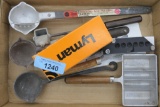 box of Lead Melting Ladles & Equipment