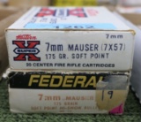 approx. 38 rds of 7mm Mauser factory ammo