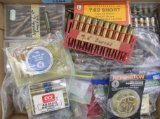 Large flat of misc. Rifle & Pistol ammo