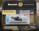 box of Red Dot, Tasco & Barska Gun Sights
