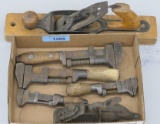 Early Planes & Pipe Wrenches lot