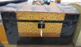 Round Top Wooden Trunk