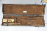 Antique Custom Shotgun Case & cleaning supplies